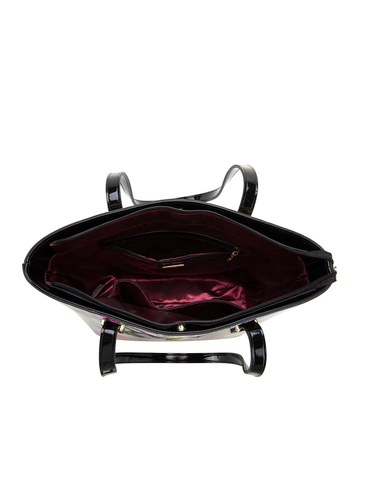 FIORE PATENT LEATHER TOTE BAG-SN81-0817