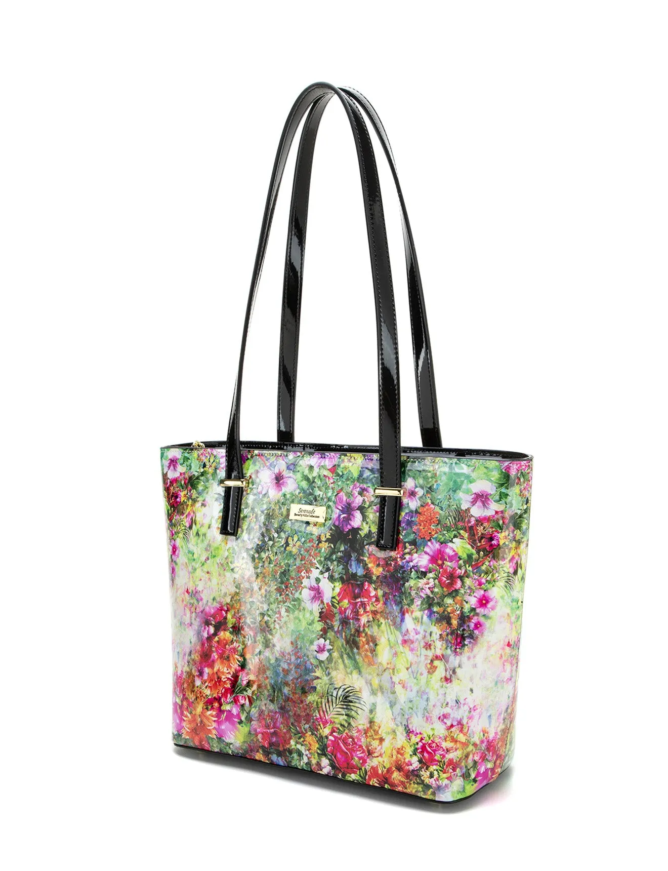 FIORE PATENT LEATHER TOTE BAG-SN81-0817