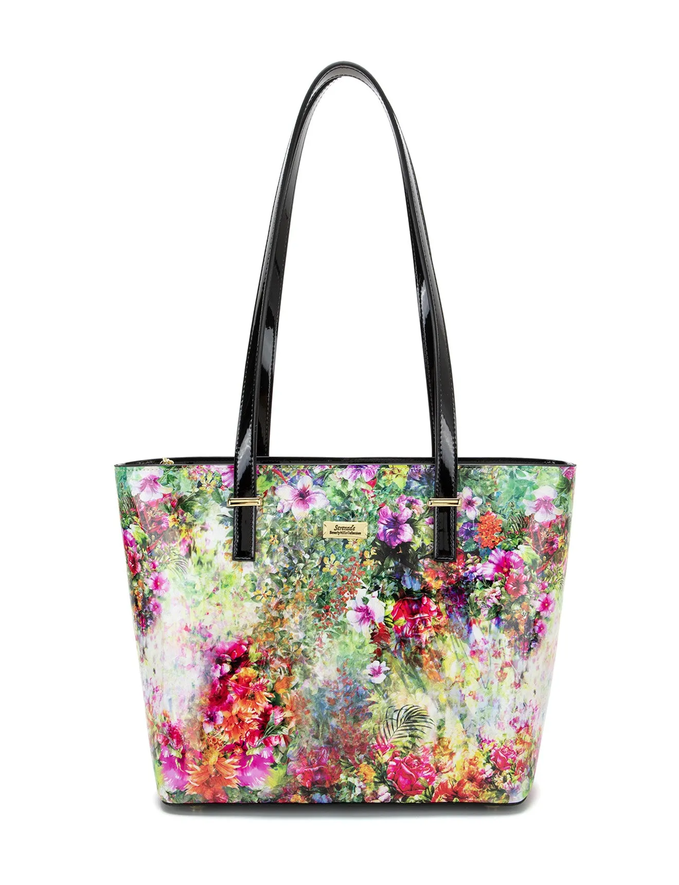 FIORE PATENT LEATHER TOTE BAG-SN81-0817