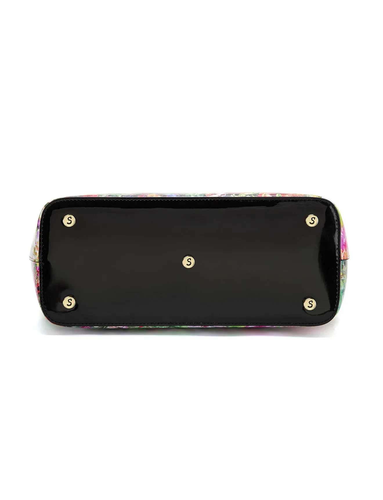 FIORE PATENT LEATHER TOTE BAG-SN81-0817