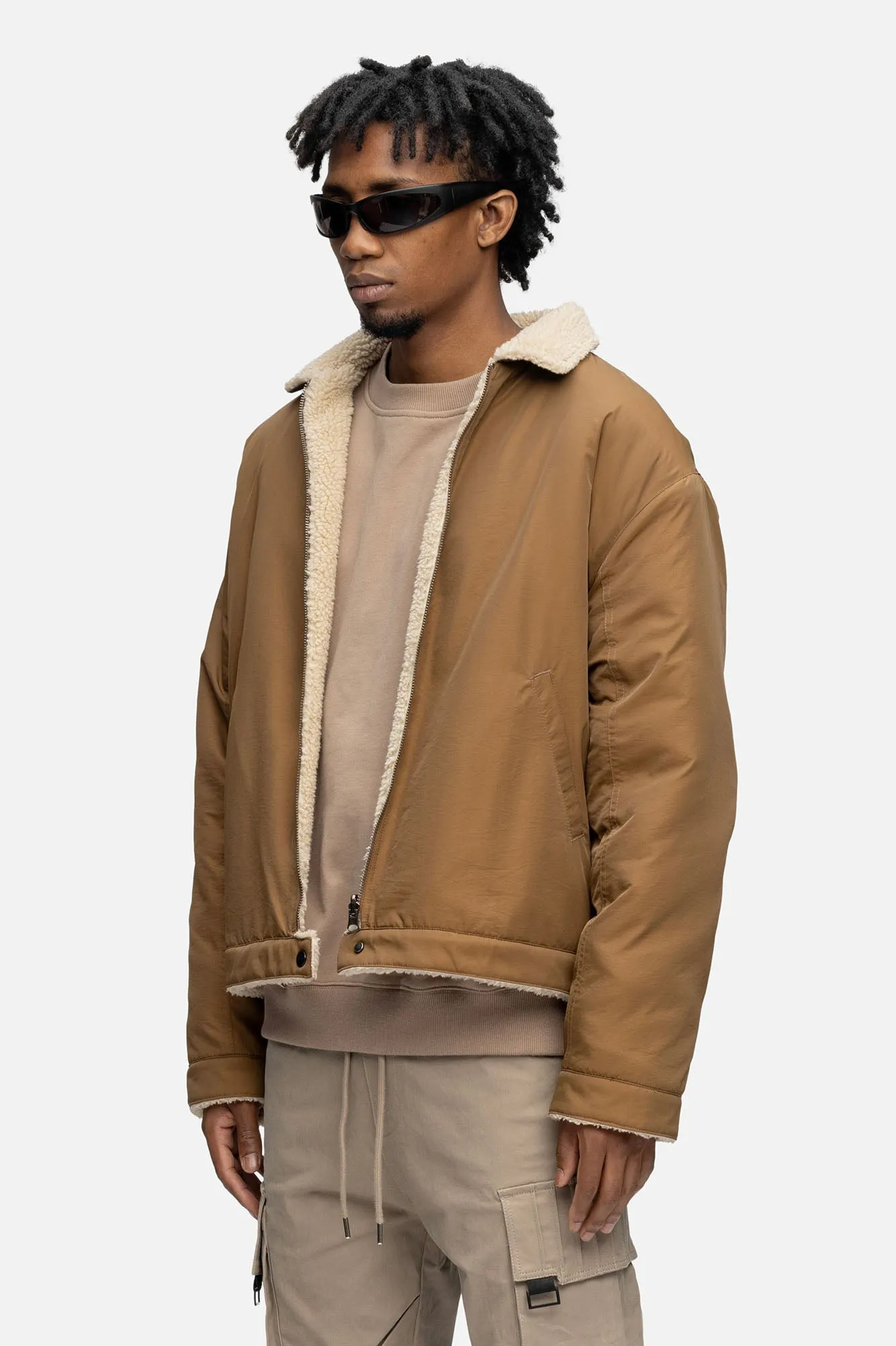 FLEECE JACKET BROWN