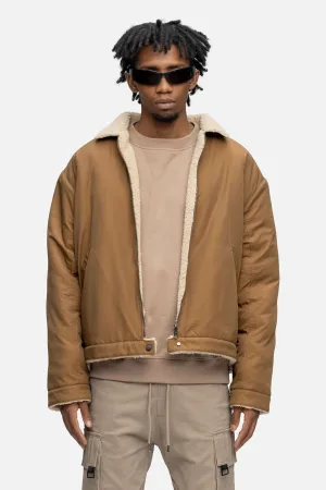 FLEECE JACKET BROWN
