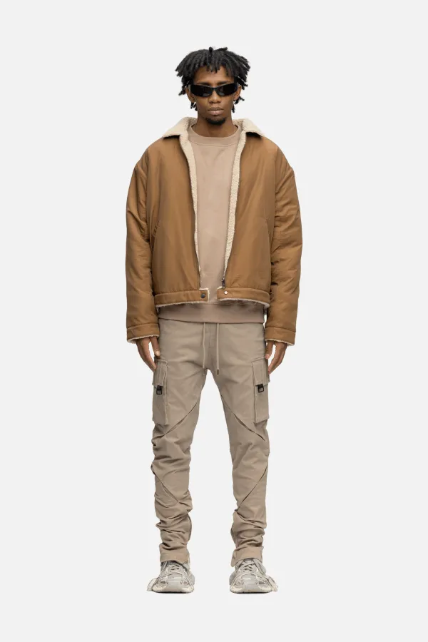 FLEECE JACKET BROWN