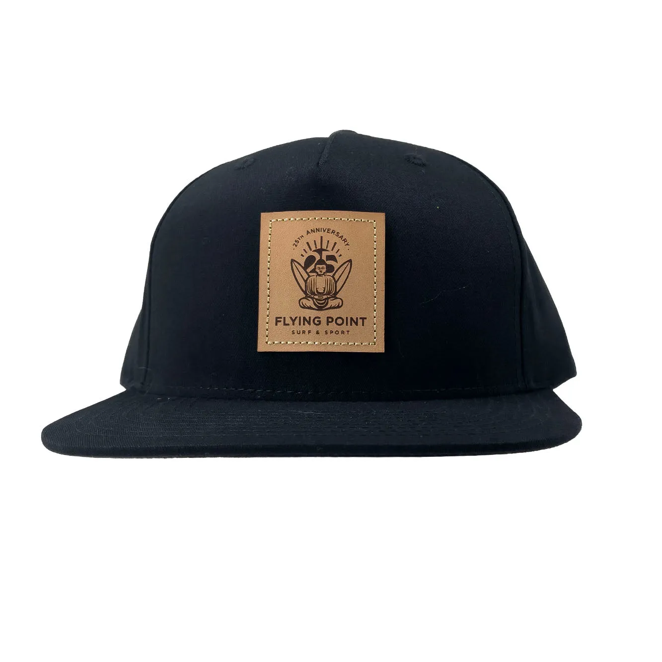 Flying Point Faux Leather Patch Snapback
