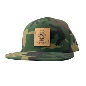 Flying Point Faux Leather Patch Snapback