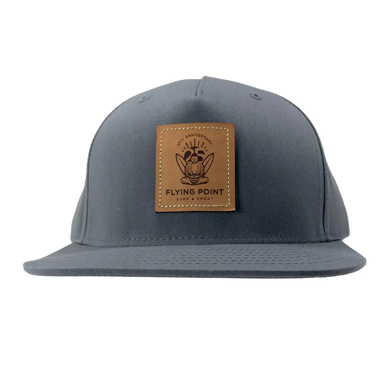Flying Point Faux Leather Patch Snapback