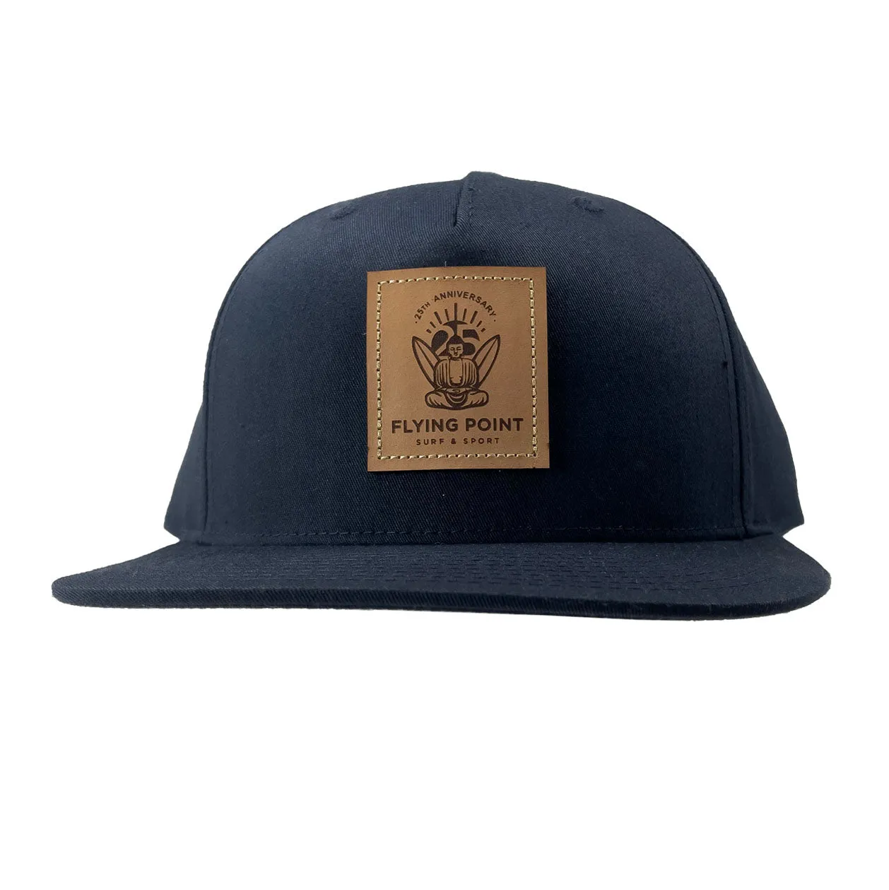Flying Point Faux Leather Patch Snapback