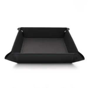 Folding Dice Tray - Black