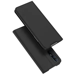 For OPPO Reno 3/3 Pro/ 3 pro 4G Case Magnetic Closure Card Slots Cellphone Cover Screen Protector Stand Available Leather Shell black