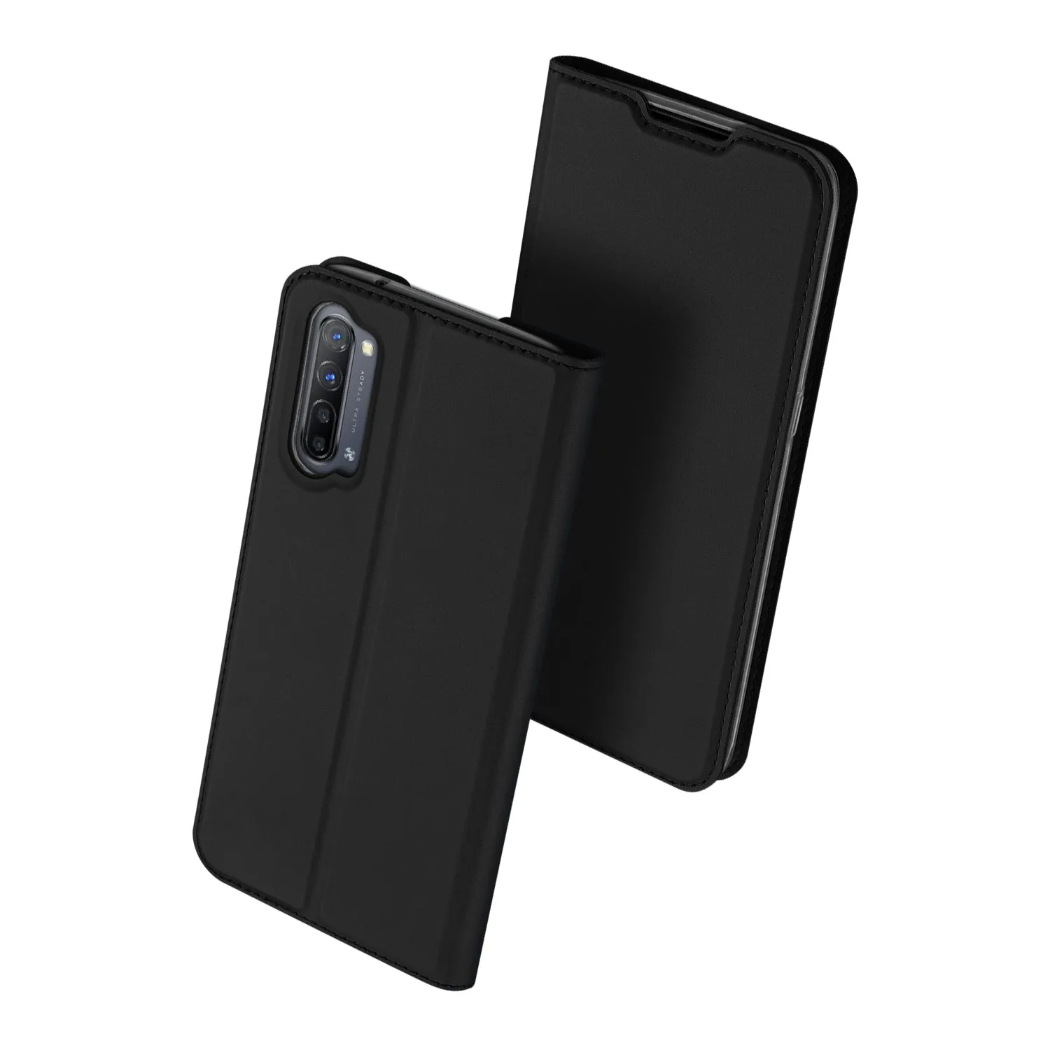 For OPPO Reno 3/3 Pro/ 3 pro 4G Case Magnetic Closure Card Slots Cellphone Cover Screen Protector Stand Available Leather Shell blue