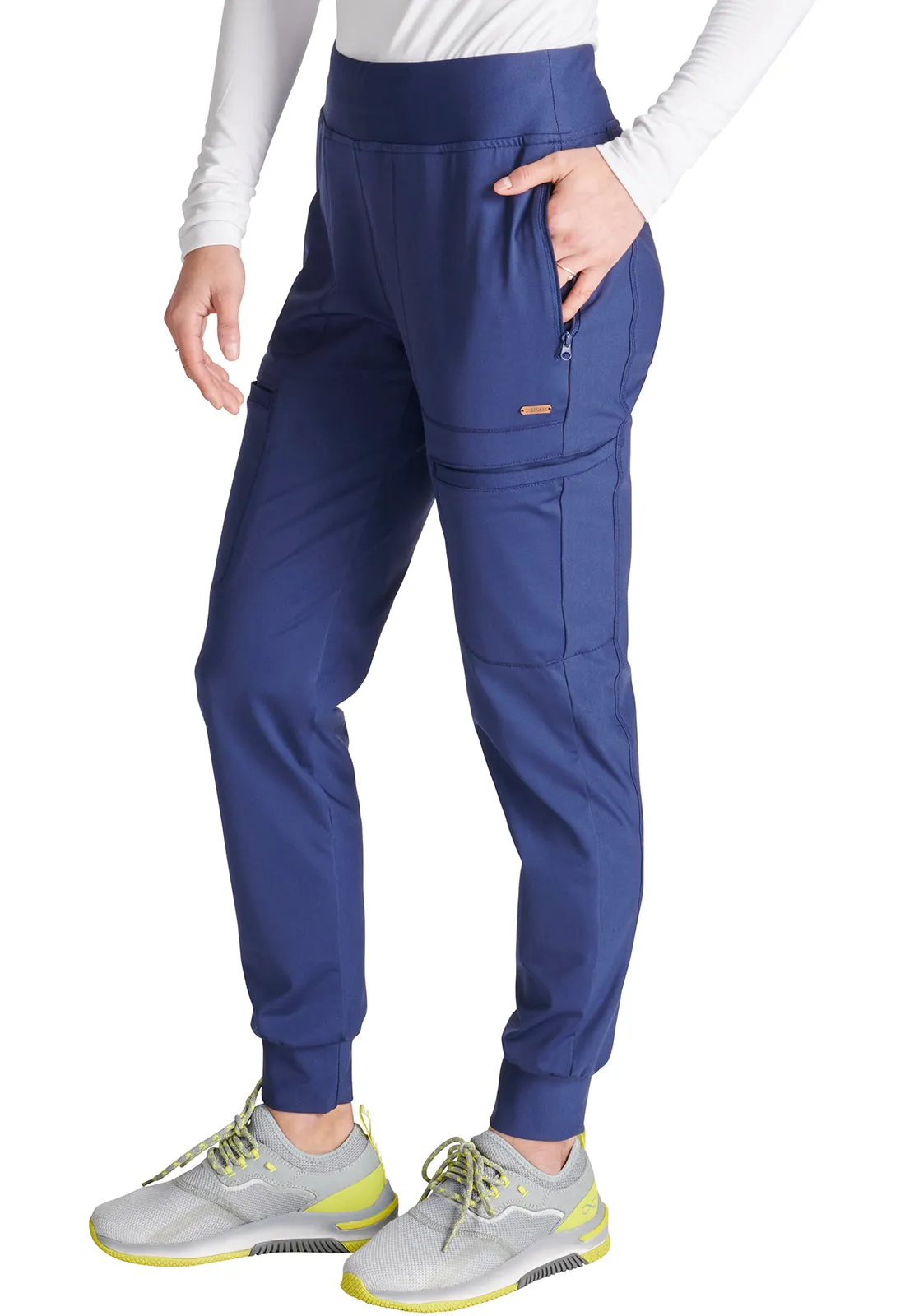 Form CK092 Mid Rise Tapered Leg Drawstring Pants Navy
