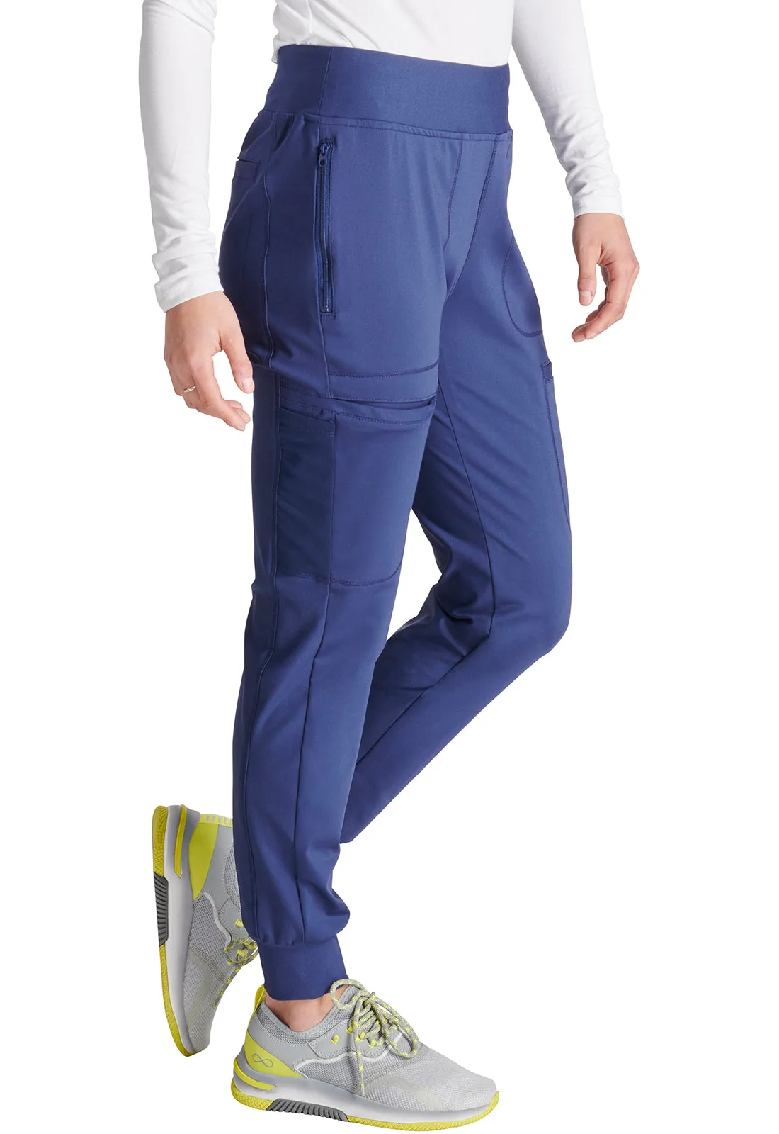 Form CK092 Mid Rise Tapered Leg Drawstring Pants Navy