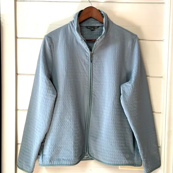 Free Fly Grid Back Women’s Fleece Jacket in Desert Sage Size L.
