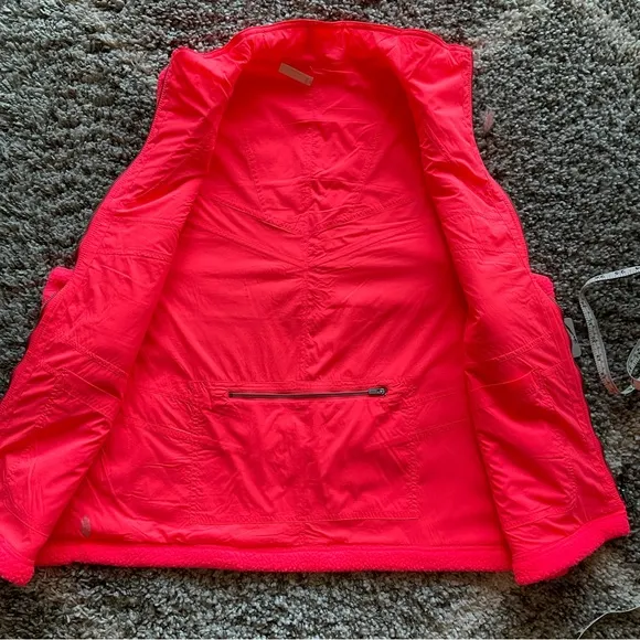 Free People Movement Hit the Hills neon coral reversible vest
