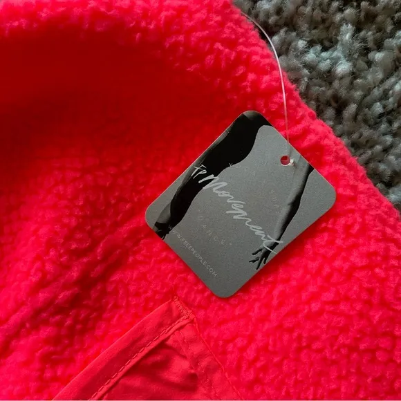 Free People Movement Hit the Hills neon coral reversible vest