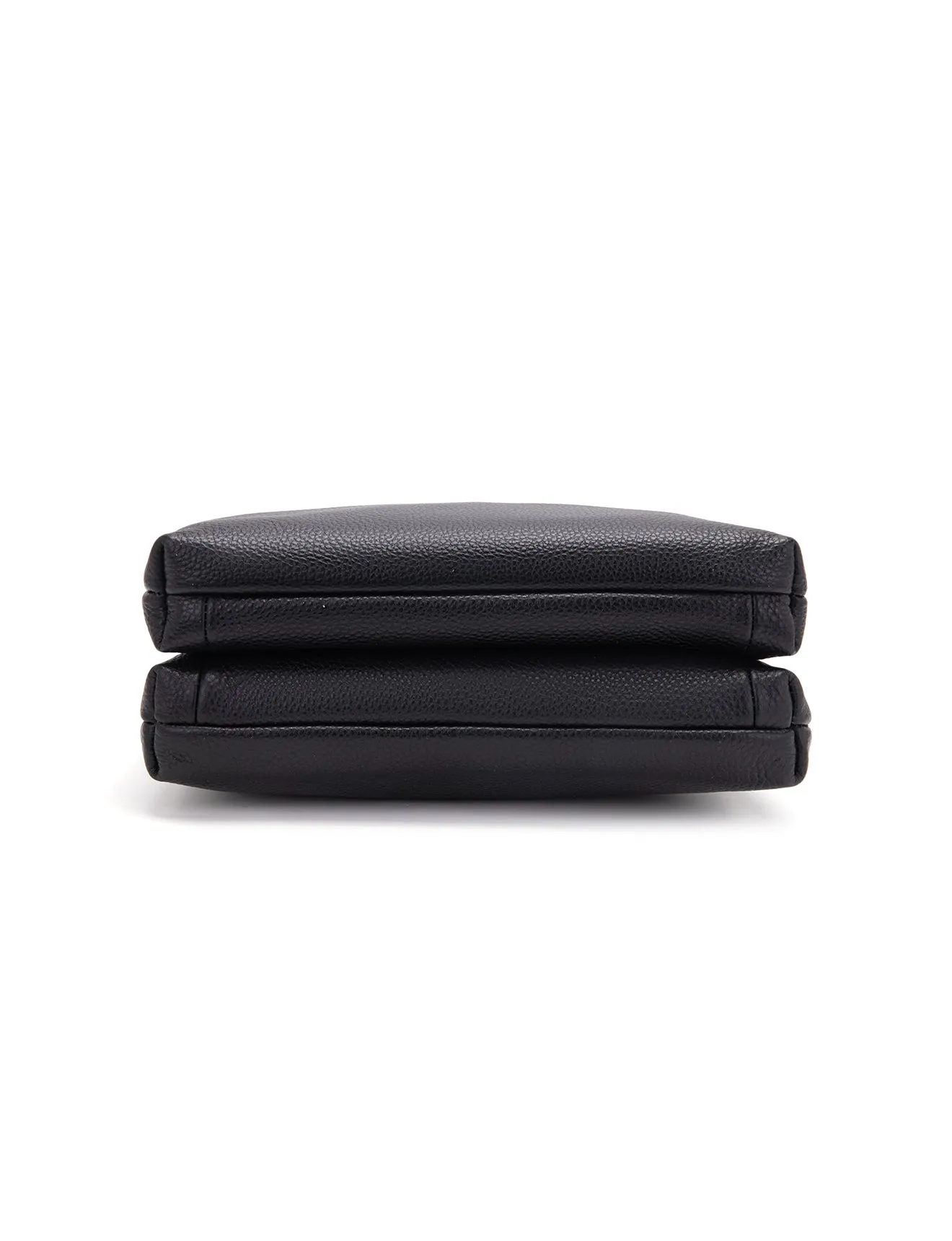 FREYA MULTICOMPARTMENT LEATHER XBODY BAG- E1-0844-BLK- NEW IN