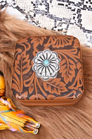Frontier Dream Brown Small Travel Jewelry Box
