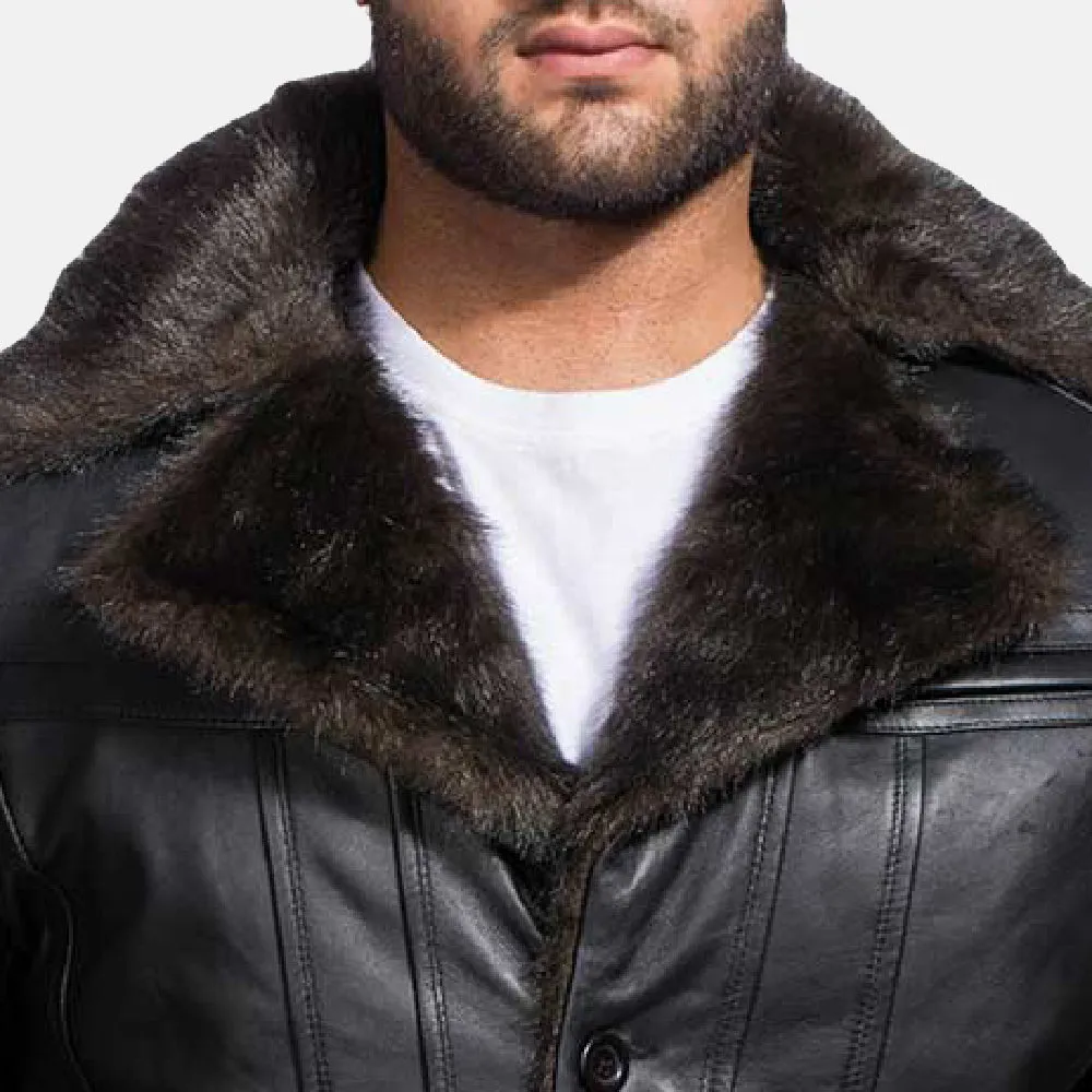 Furlux Black Leather Blazer