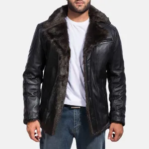 Furlux Black Leather Blazer