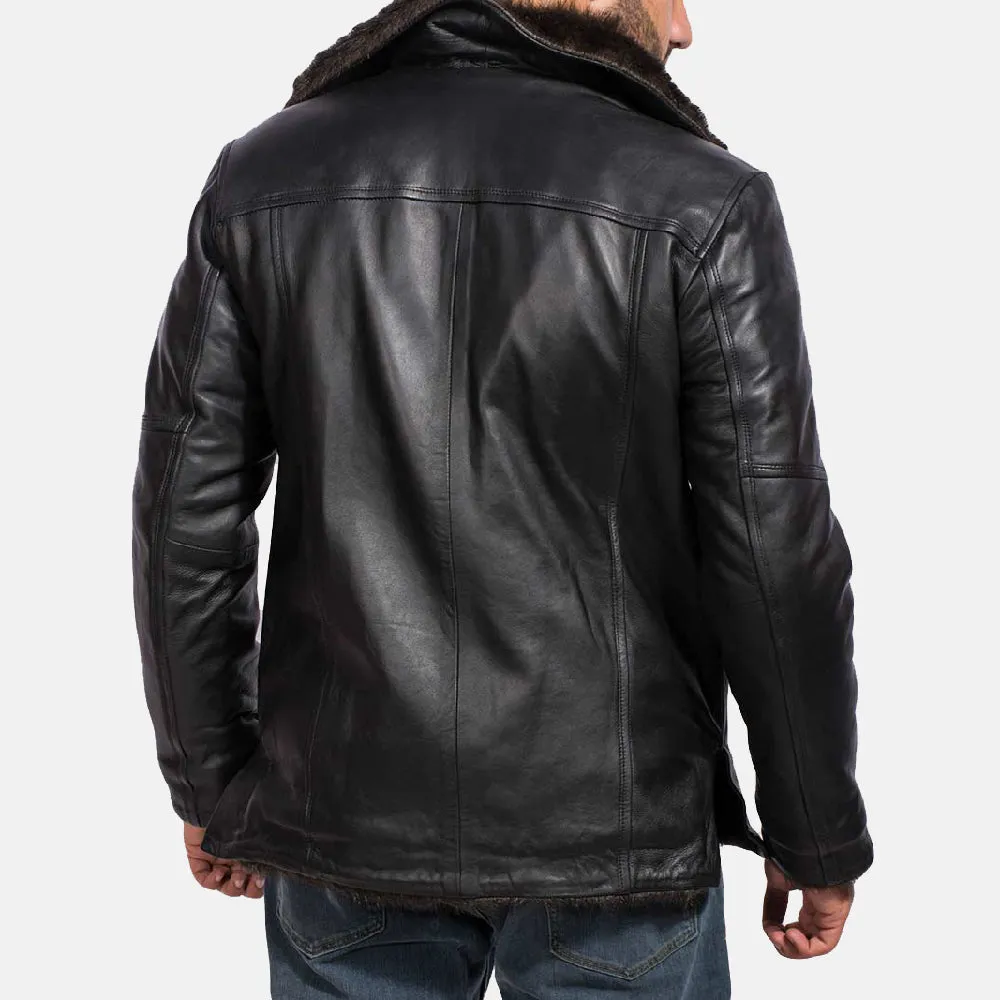 Furlux Black Leather Blazer