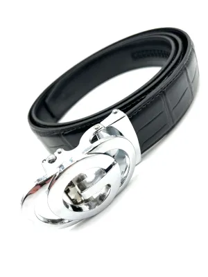 G Belt 0001 - Black/Silver