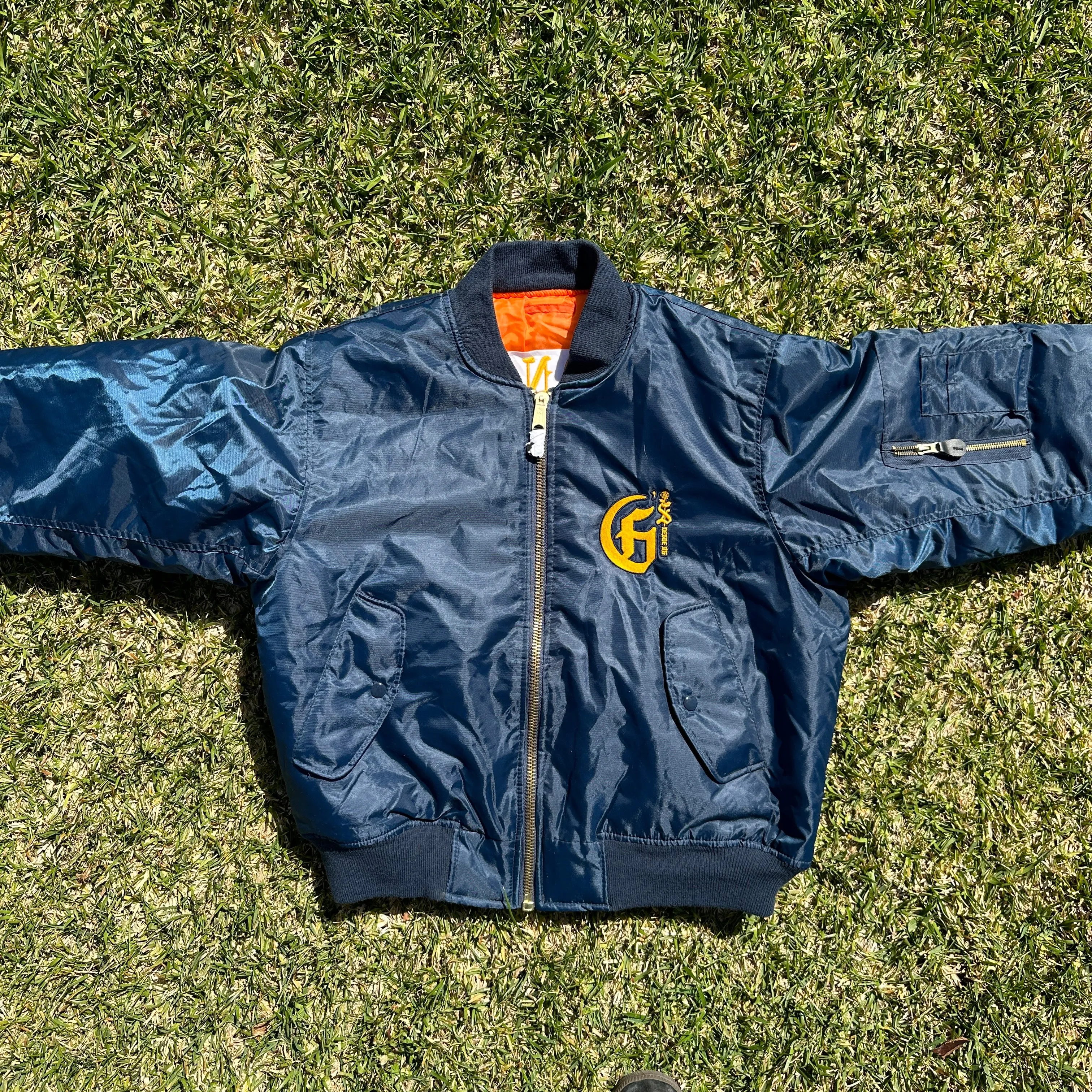 G96 Flight Jacket (Navy/Orange Lining)