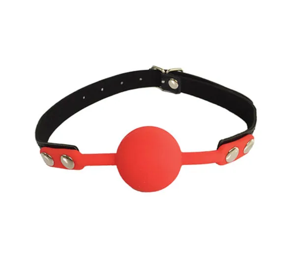 Gag006 Faux Leather Gag With Silicone Ball