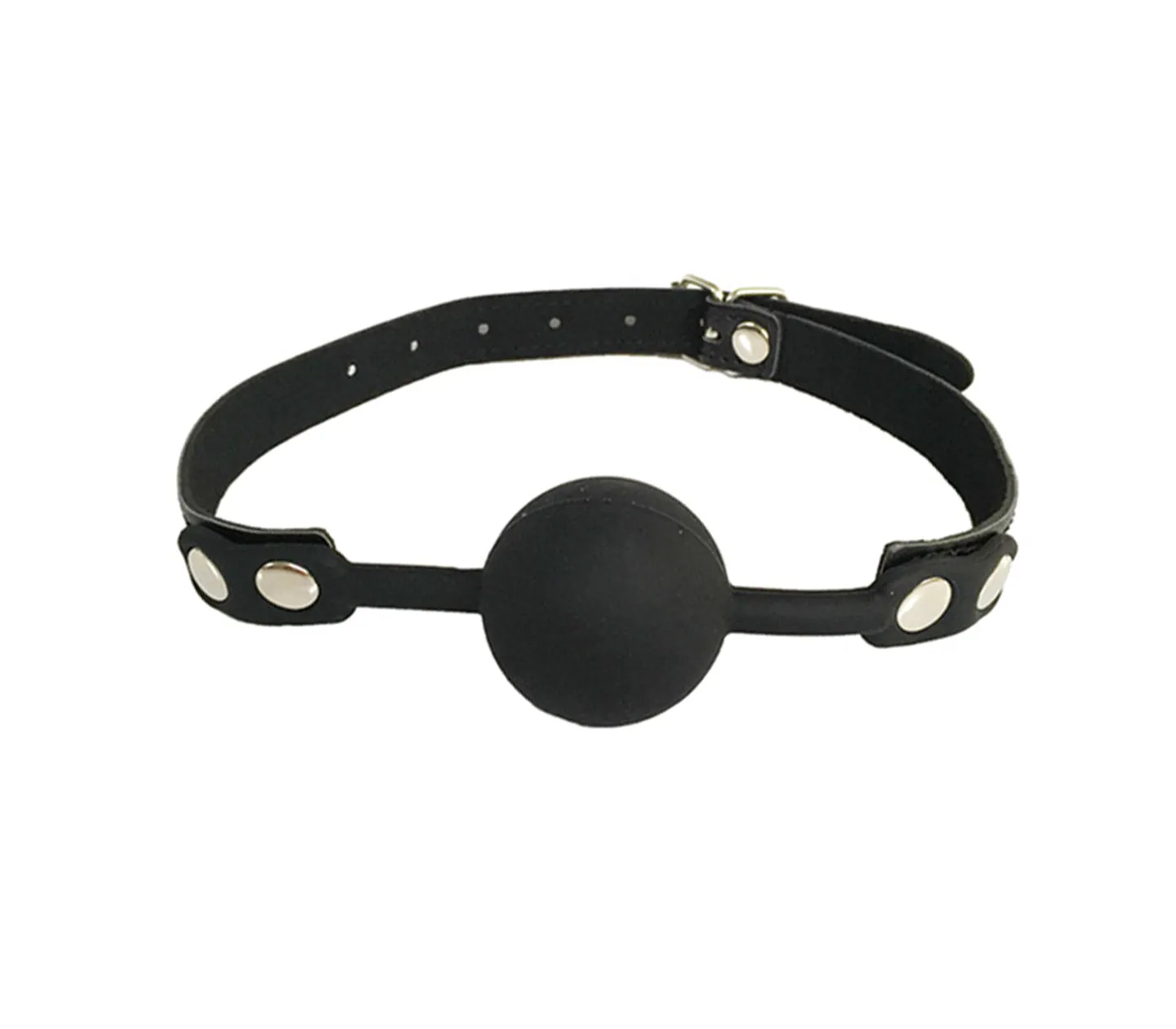 Gag006 Faux Leather Gag With Silicone Ball