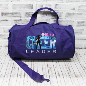 Galaxy on Puple Personalized Cheerleader Tote or Duffle Bag