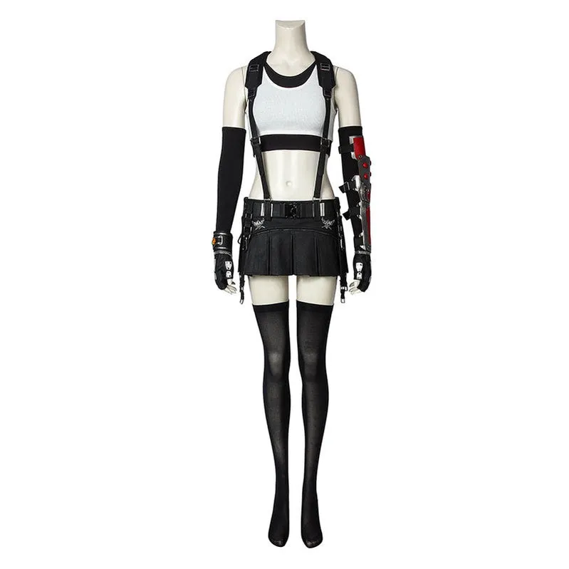 Game Final Fantasy VII Remake FF7 Tifa Lockhart Outfits Cosplay Costume