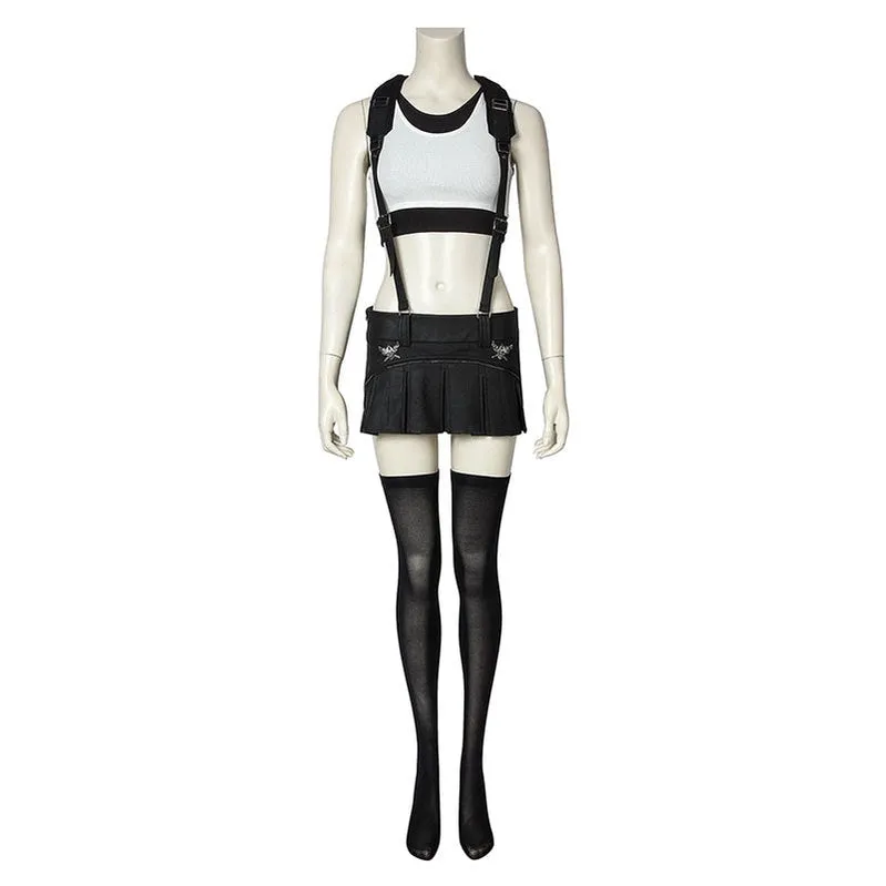 Game Final Fantasy VII Remake FF7 Tifa Lockhart Outfits Cosplay Costume