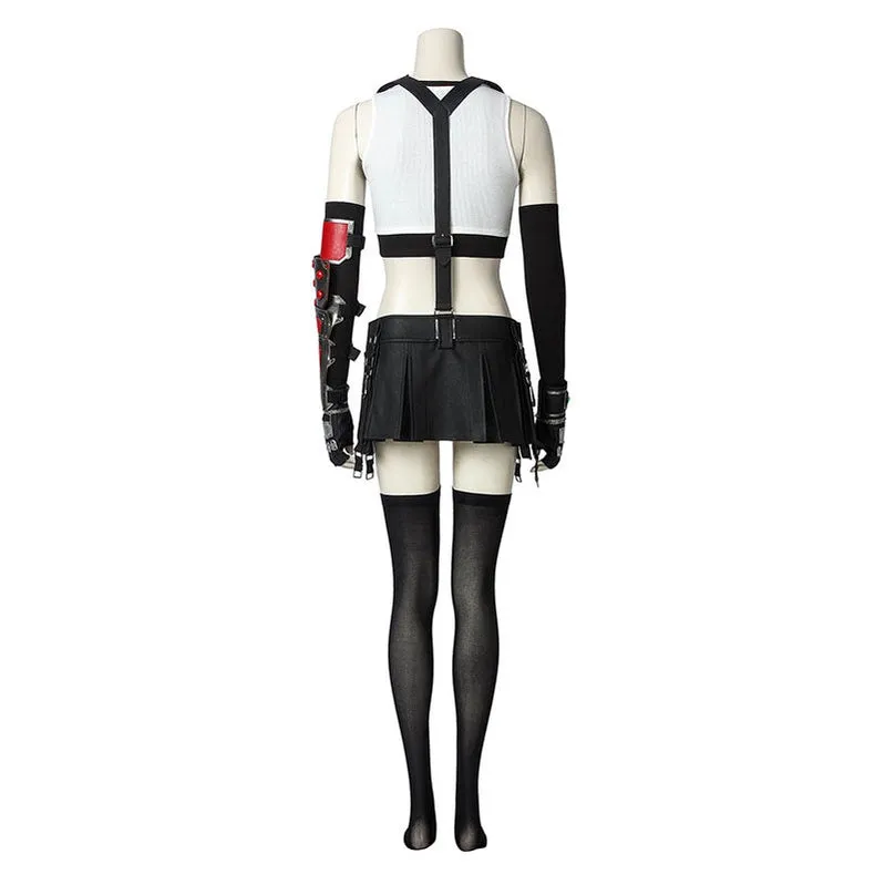 Game Final Fantasy VII Remake FF7 Tifa Lockhart Outfits Cosplay Costume