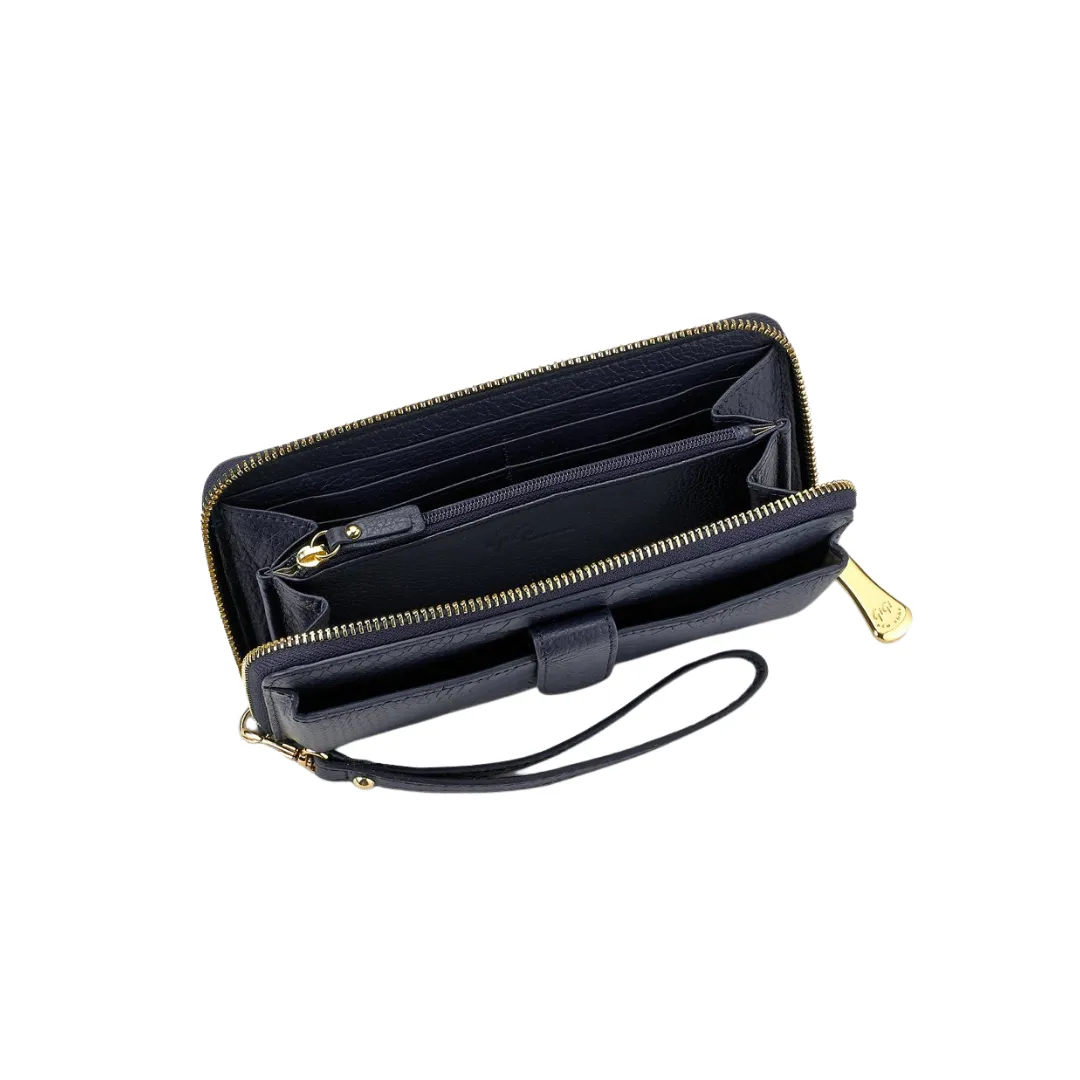 Gigi NY Python Leather City Wallet