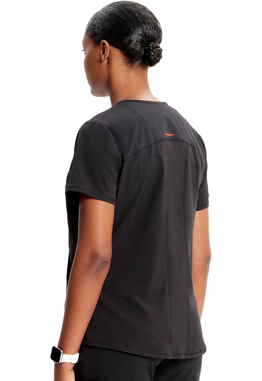 GNR8 IN620A V-Neck Top Black