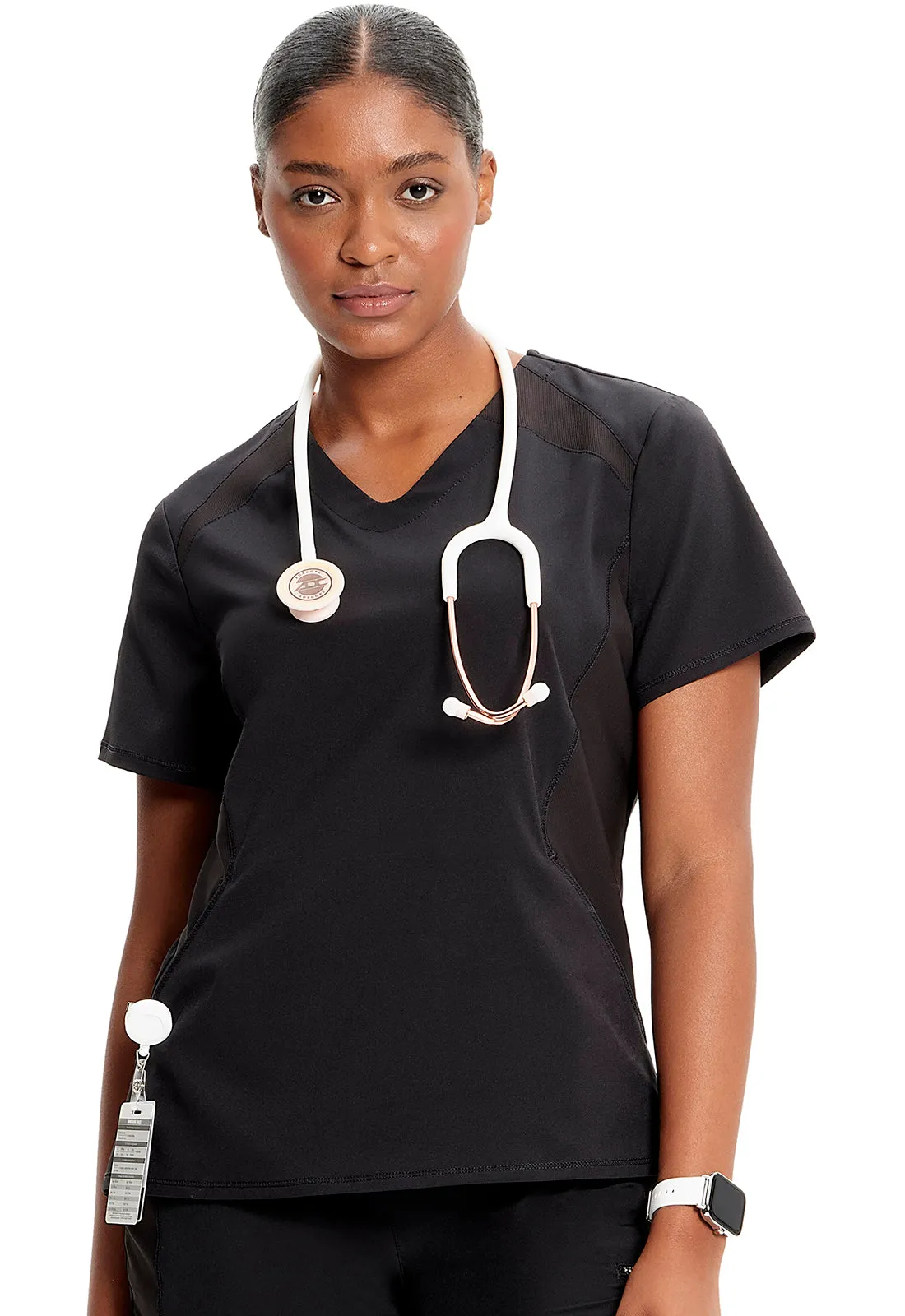 GNR8 IN620A V-Neck Top Black