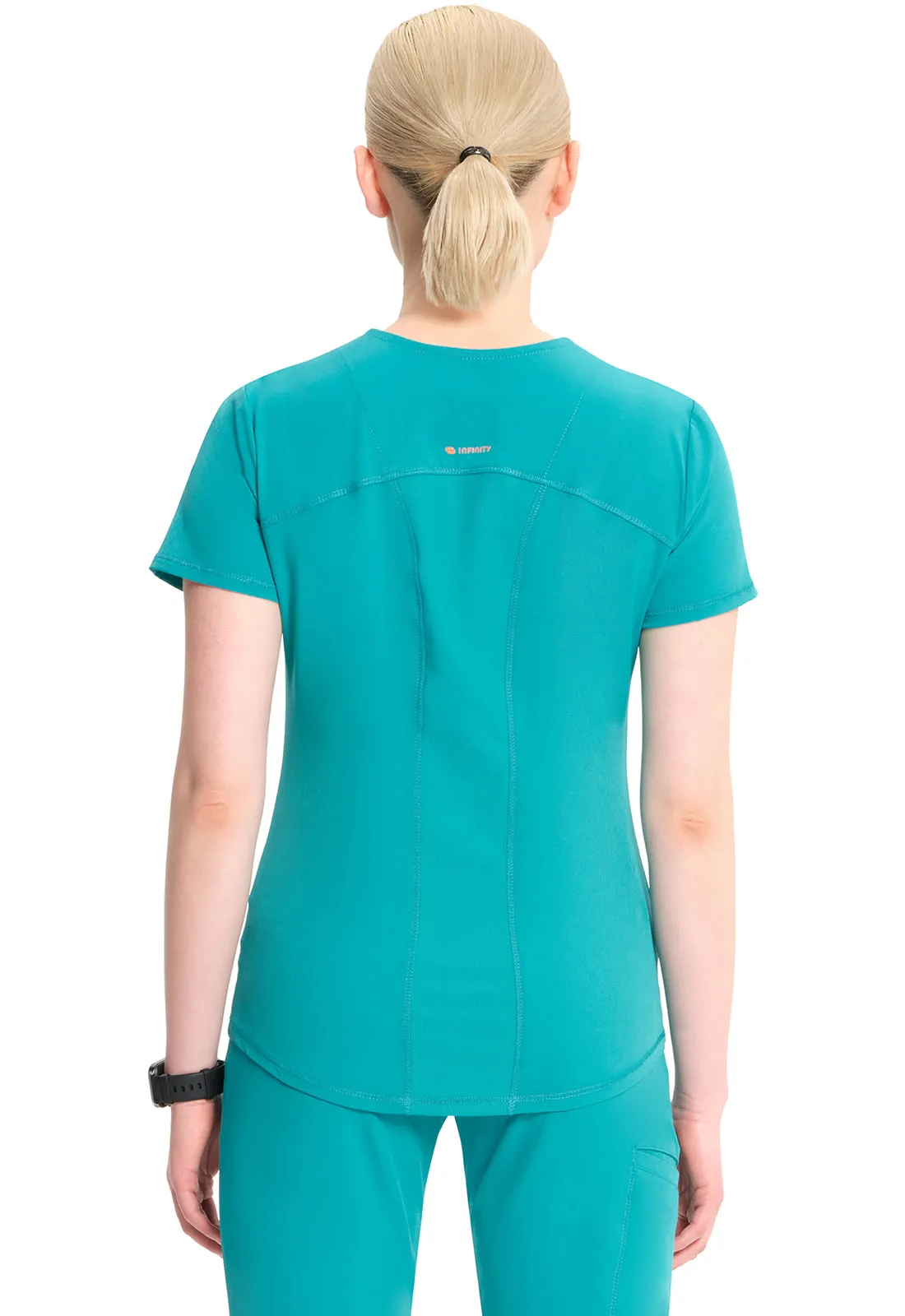 GNR8 IN620A V-Neck Top Teal Blue