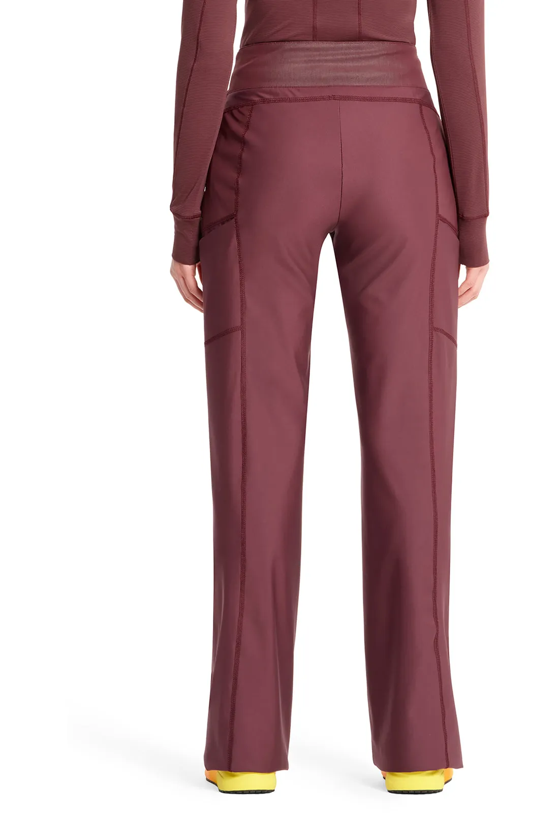 GNR8 Kinetic  IN009A Knit Mid Rise Pull-on Trouser Pants Plum Velvet