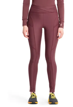 GNR8 Kinetic  IN106A Knit Natural Rise Legging Plum Velvet