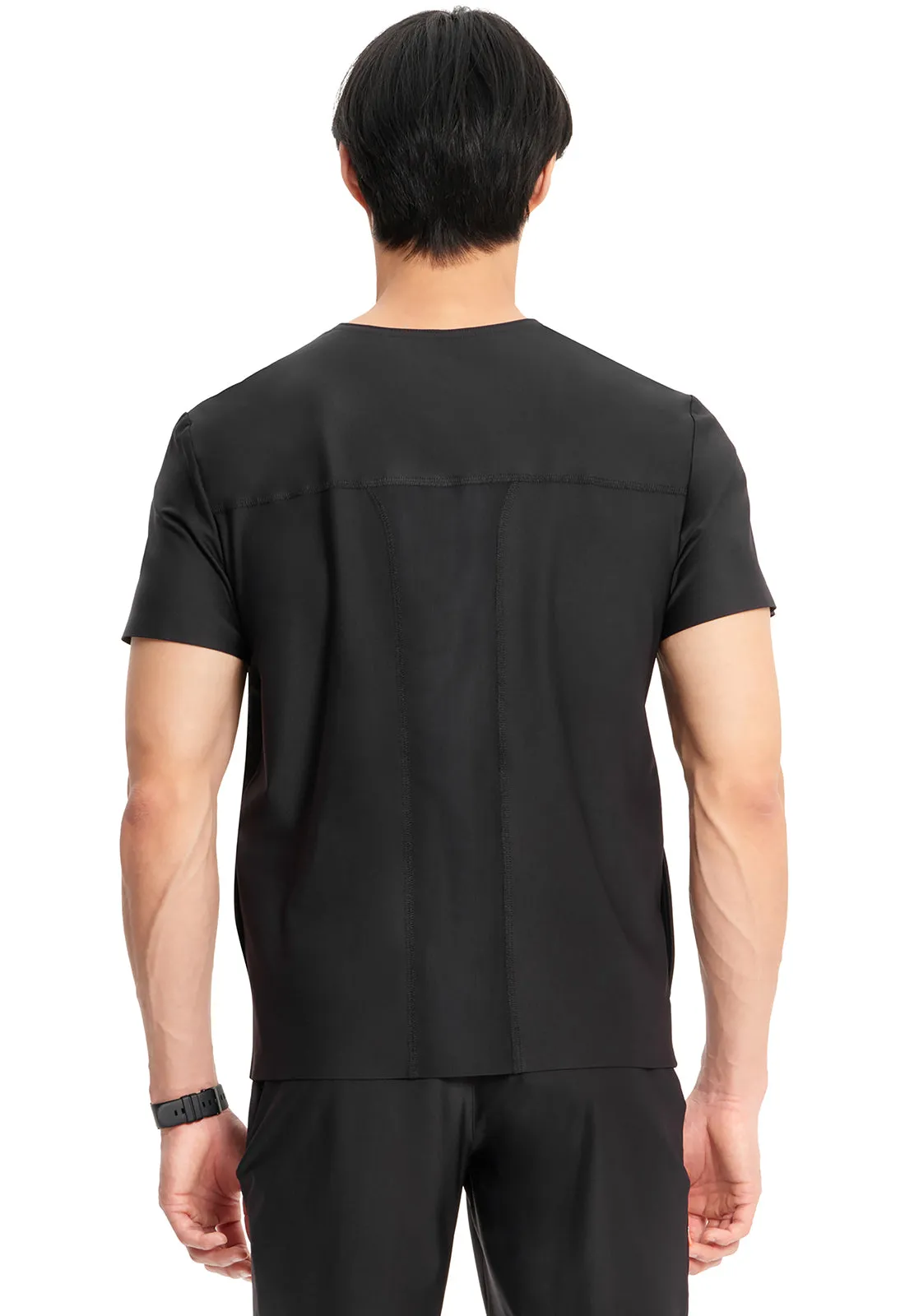 GNR8 Kinetic  IN823A Men's Knit V-Neck Top Black