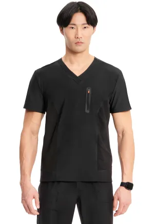 GNR8 Kinetic  IN823A Men's Knit V-Neck Top Black