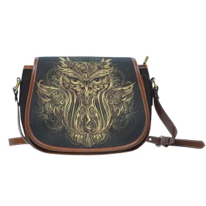 Golden Owl Saddle Bag