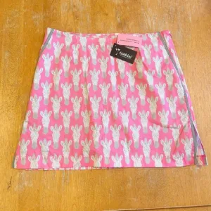 Golftini Golf/Pickleball Skirt Skort Sz 6 PINK ZEBRA &quot;Animal Print&quot; Pockets NWT