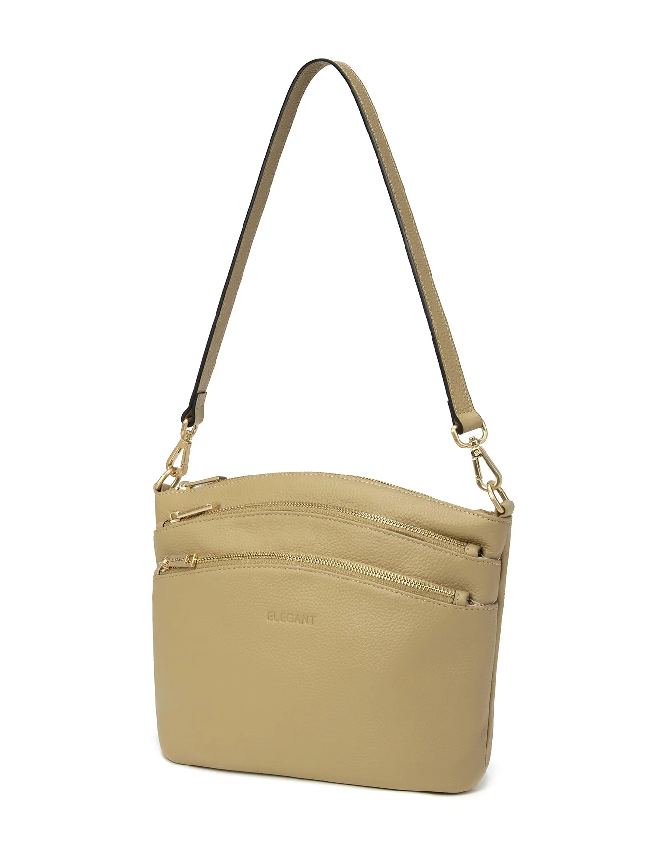GRACE LEATHER XBODY BAG- E1-0818-ARTICHOKE- SALE