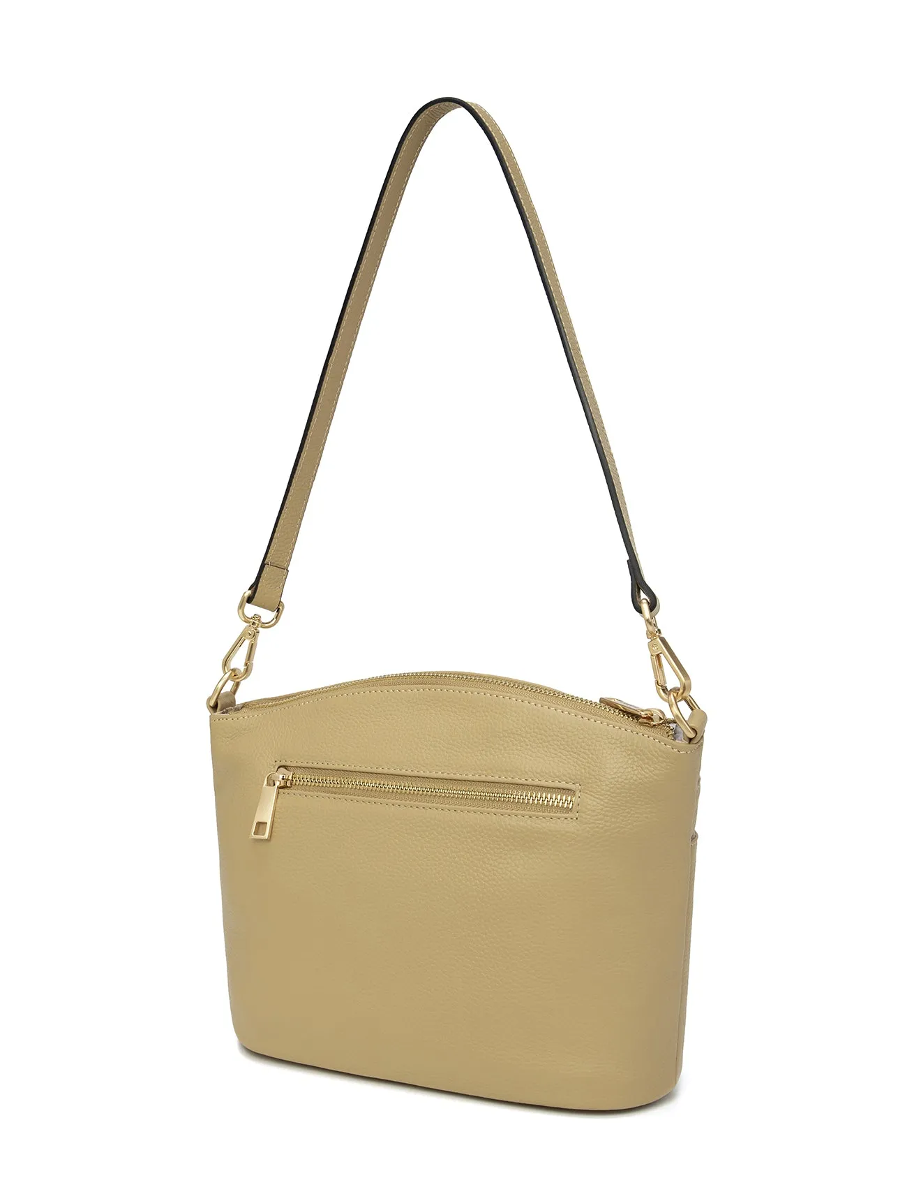 GRACE LEATHER XBODY BAG- E1-0818-ARTICHOKE- SALE