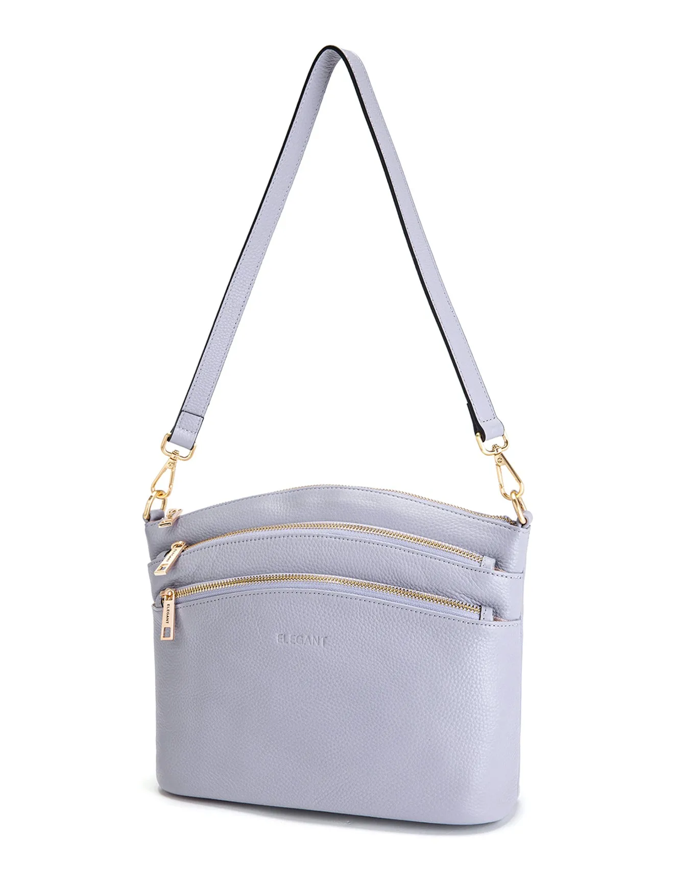 GRACE LEATHER XBODY BAG- E1-0818-CORNFLOWER-SALE