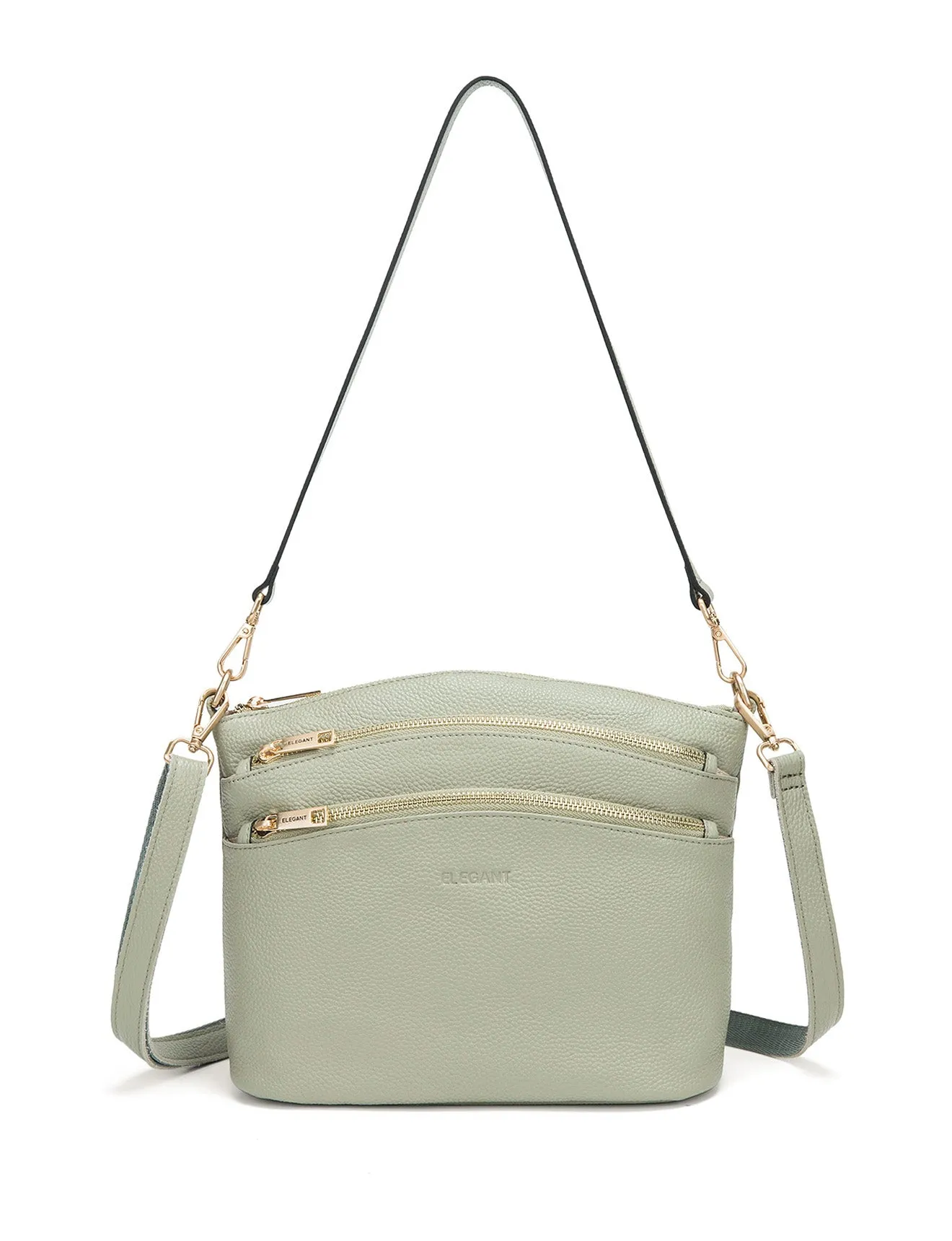 GRACE LEATHER XBODY BAG- E1-0818-D-SAGE