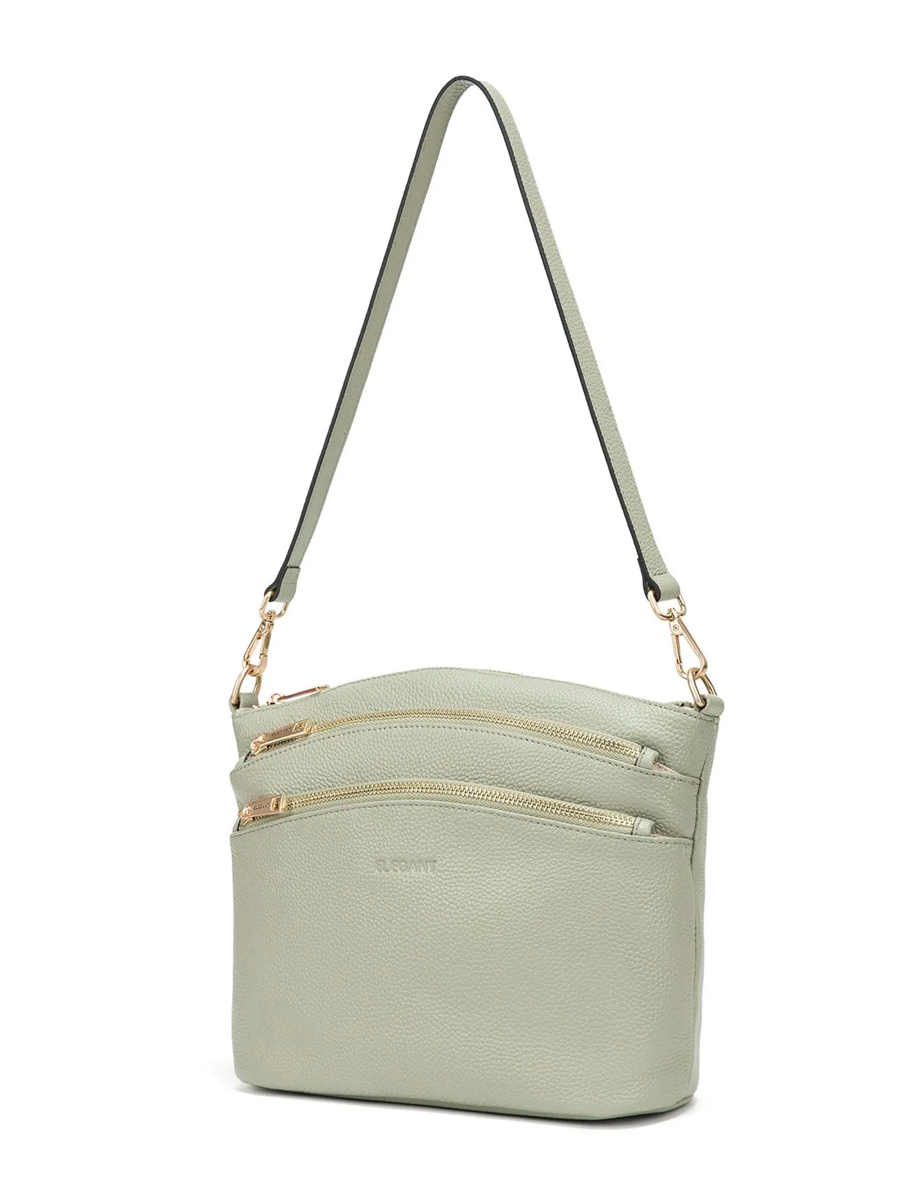 GRACE LEATHER XBODY BAG- E1-0818-D-SAGE