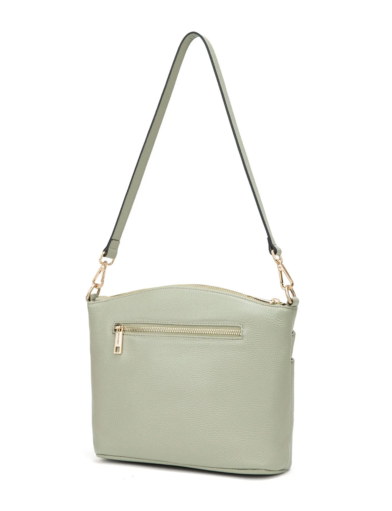 GRACE LEATHER XBODY BAG- E1-0818-D-SAGE