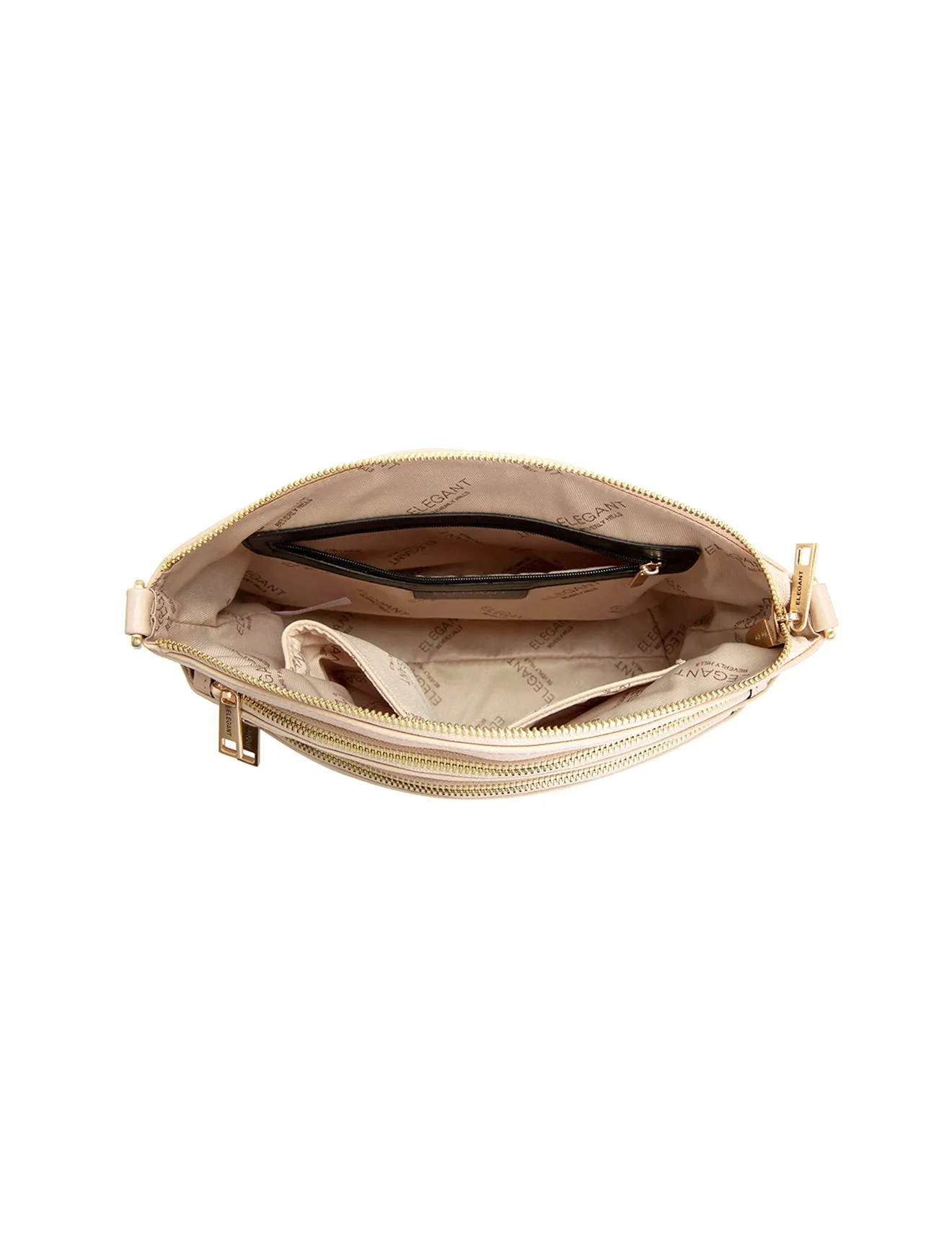 GRACE LEATHER XBODY BAG- E1-0818-IVORY