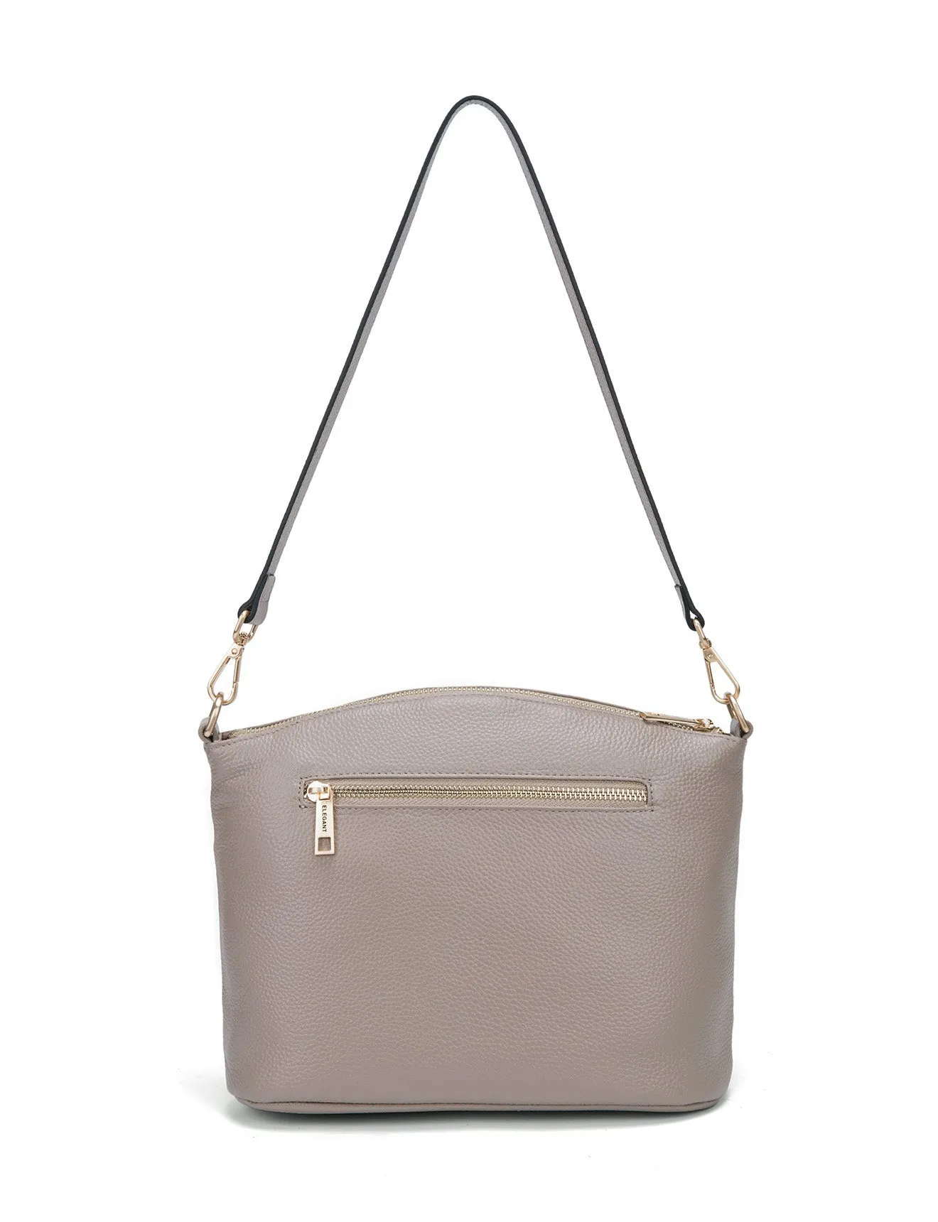 GRACE LEATHER XBODY BAG- E1-0818-MOCH- SALE